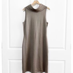 St John Collection Santana Knit Cowl Neck Dress